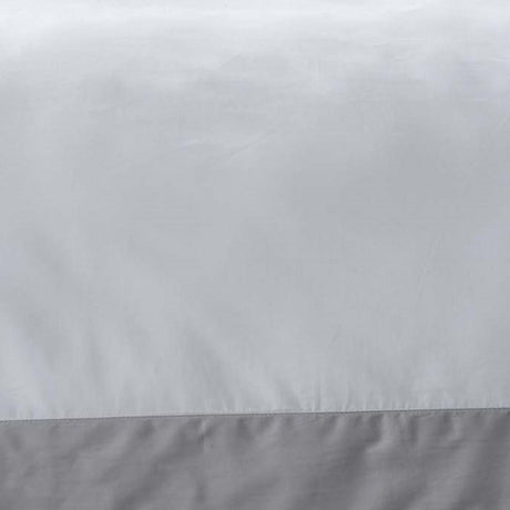 Oxford Edge 100% Cotton White Duvet Cover Set