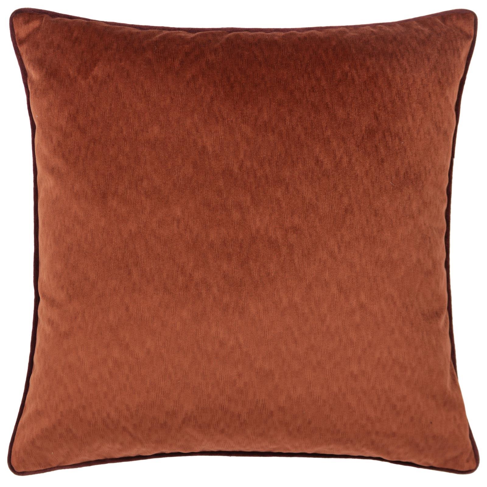 Burnt orange clearance velvet cushion covers