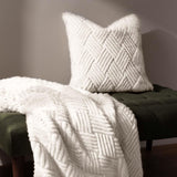 Sonnet Cut Faux Fur Cushion Cover 18" x 18" (45cm x 45cm)