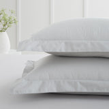 200TC Cotton Percale Oxford Pillowcases Grey