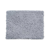 Jumbo Chenille Bobble Bath Mat Dove Grey