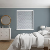 Metz Blue Made To Measure Roman Blind