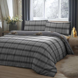 Highland Cow Duvet Cover Set Grey