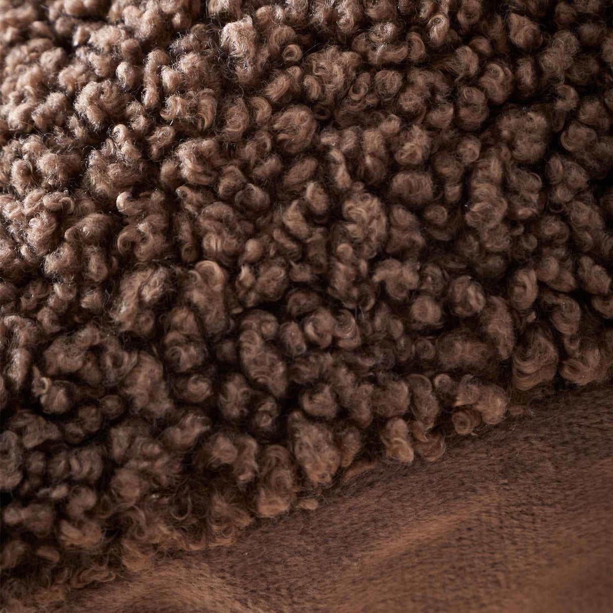 So Soft Velvet Bouclé Cushion Chocolate