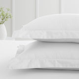 200TC Cotton Percale Oxford Pillowcases White