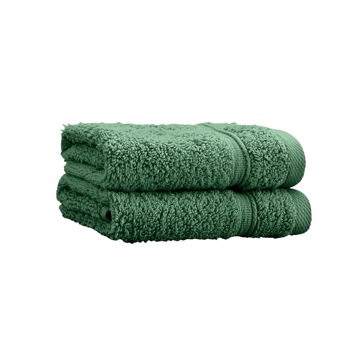 Zero Twist Face Cloth Pair Dark Green