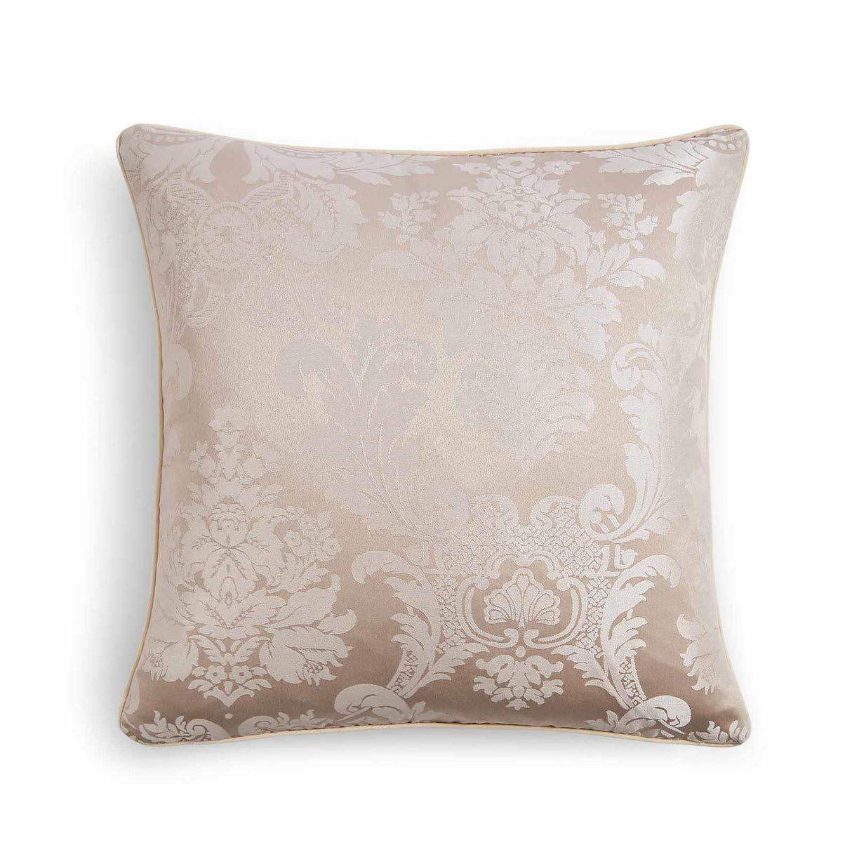 Damask Jacquard Cushion Champagne