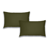 Brushed Cotton Flannelette Pillowcase Pair Green