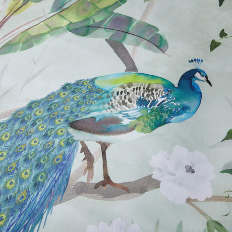 Peacock Jungle Cotton Sateen Duvet Cover Set