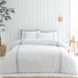 Embroidery Leaf Duvet Cover Set