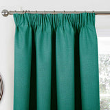 Athos Blackout Tape Top Curtains Green