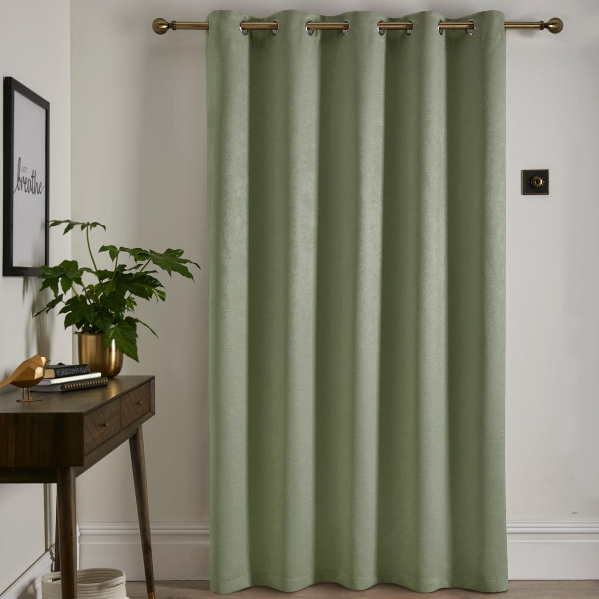 Strata Woven Thermal Door Curtain 66" x 84"