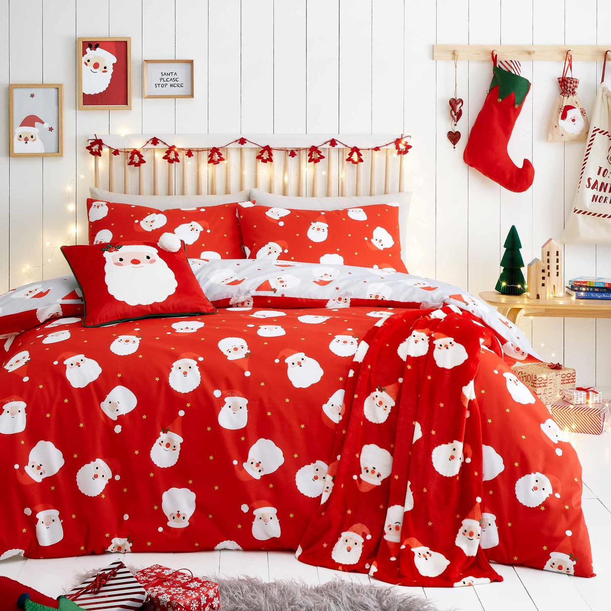 Happy Santa Duvet Cover Set