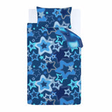 Ombre Stars Duvet Cover Set Blue