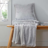 Glamour Fur Throw Silver