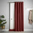 Velvet Chenille Eyelet Door Curtain Red