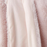 Glamour Fur Throw Blush