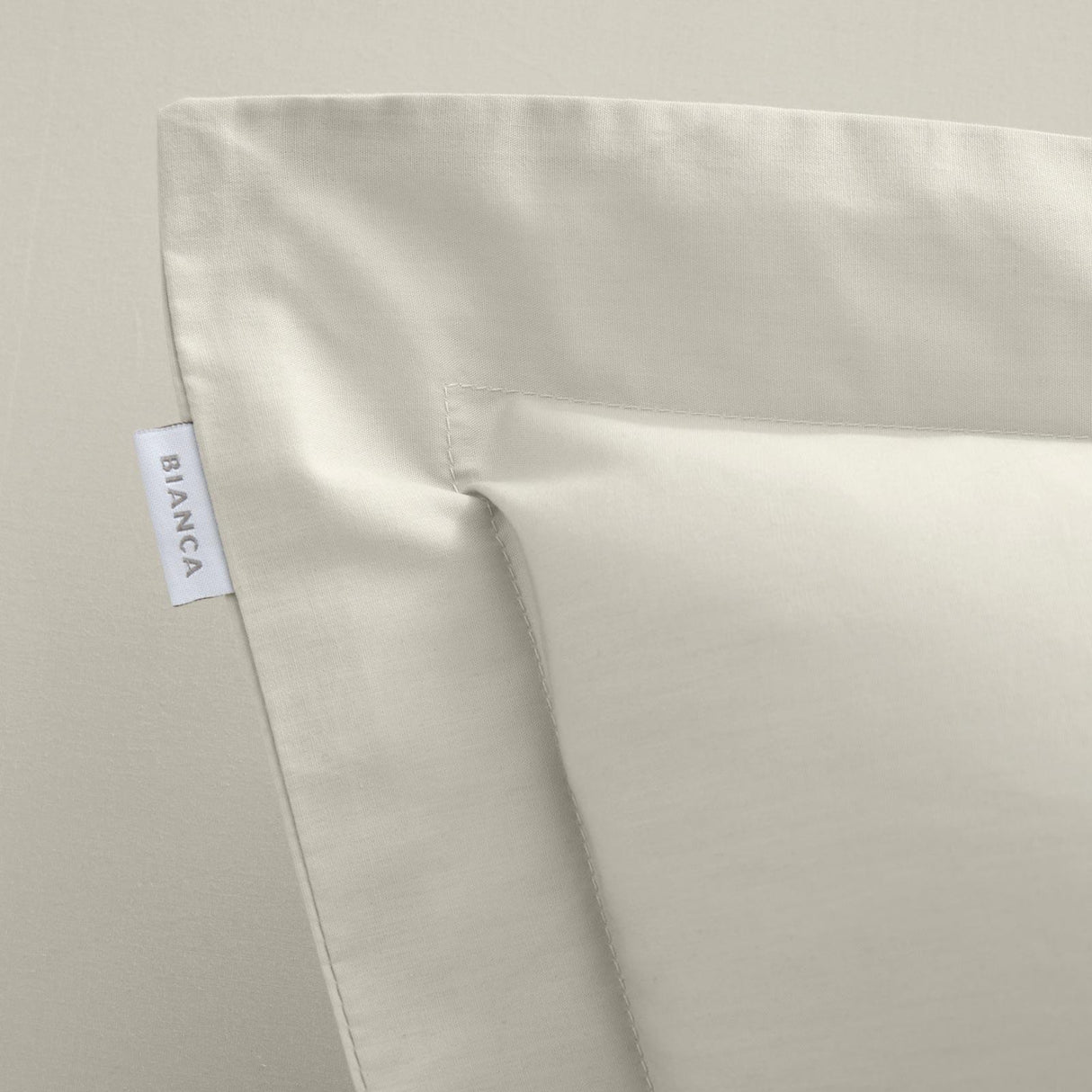 200TC Cotton Percale Oxford Pillowcases Natural