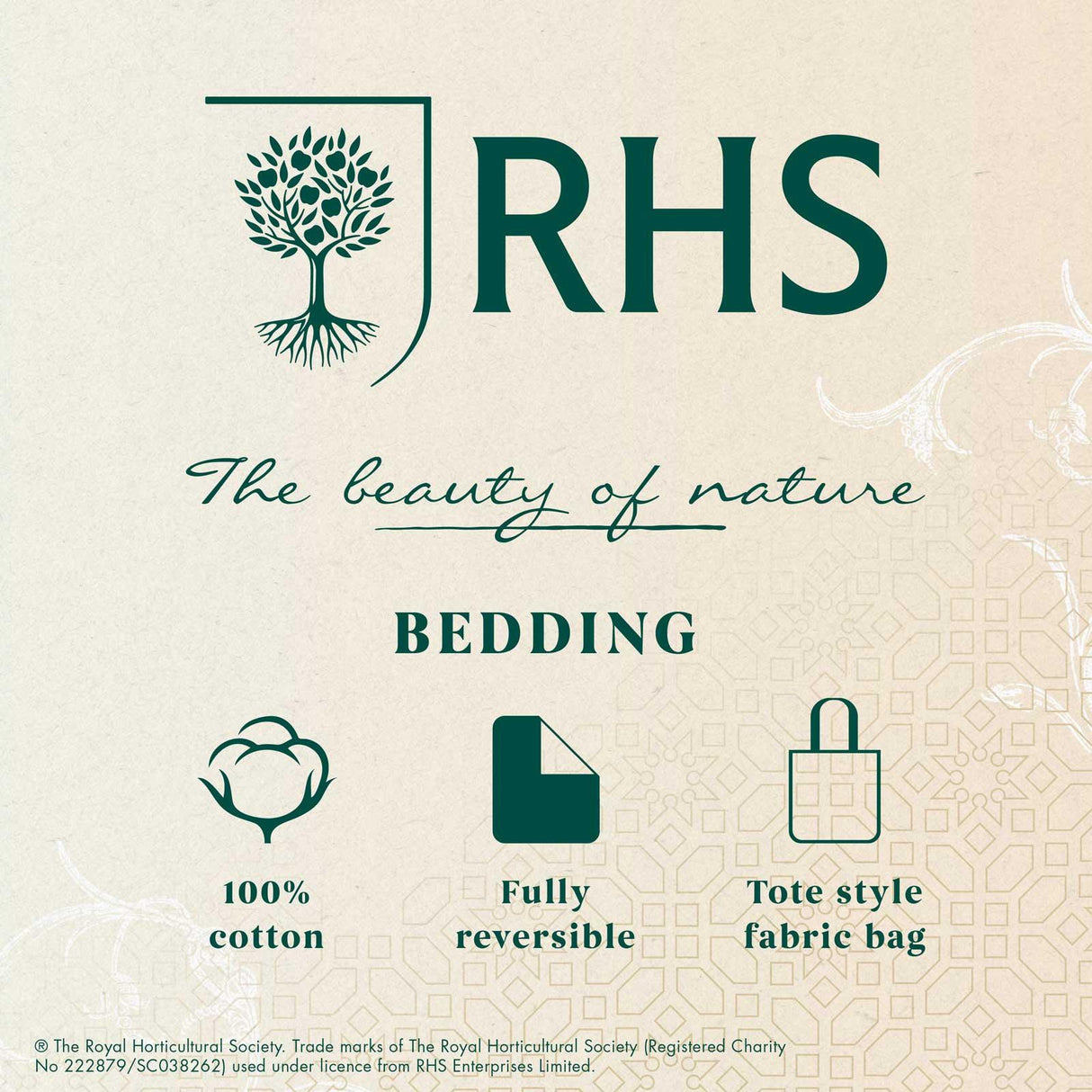 RHS Botanical Cottage Garden Duvet Cover Set