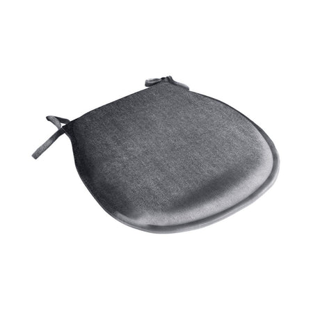 Grey Rounded Outdoor Seat Pad