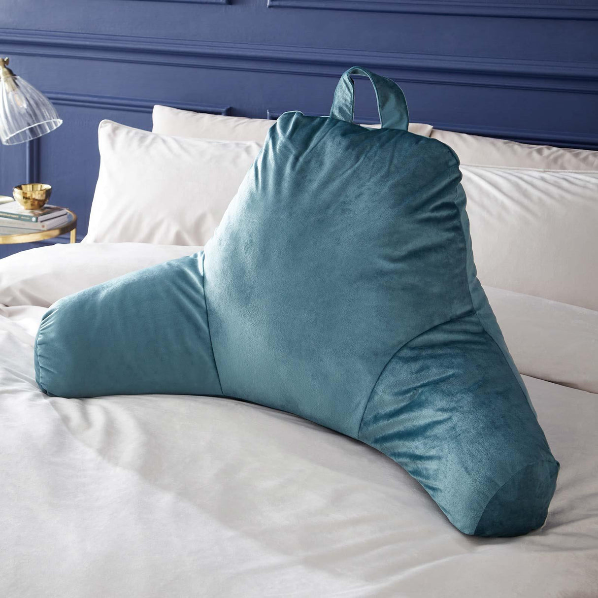 Kingsley Matt Velvet Cuddle Cushion Teal