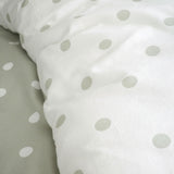 Brushed Polka Dot Duvet Cover Set