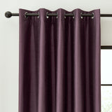 Catherine Lansfield Downstairs Faux Silk Blackout Thermal Insulating Eyelet Curtains Two Panels