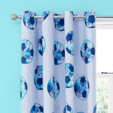 Tie Dye Football Eyelet Curtains