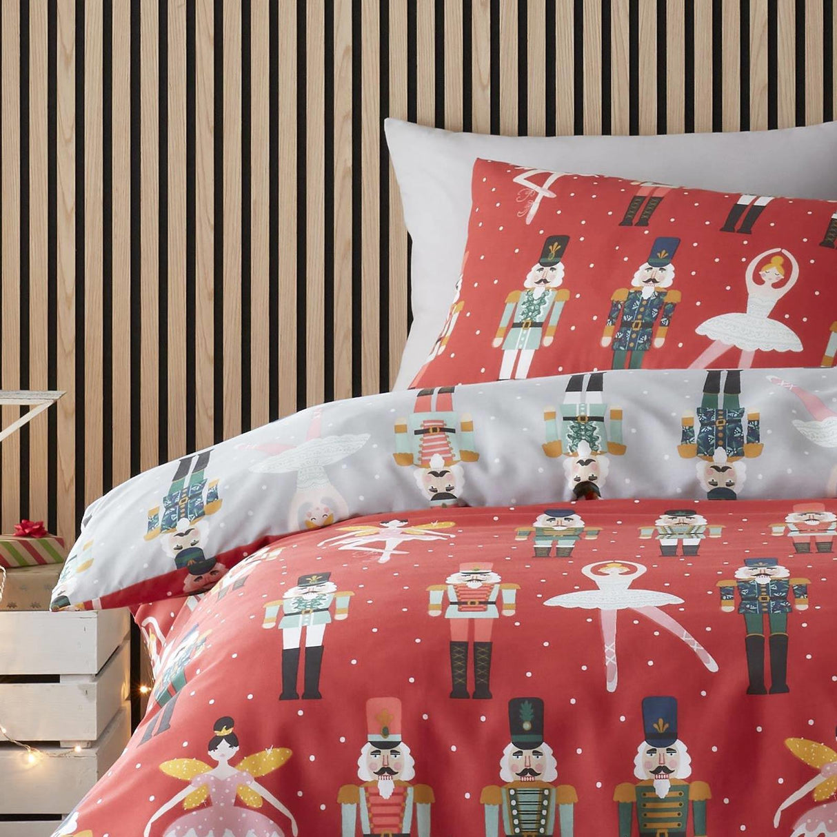 Christmas Nutcracker Reversible Duvet Cover Set