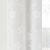 Sienna Voile Curtain Panel White