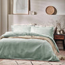 Waffle Textured Cotton Seafoam Duvet Cover Set