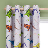 Prehistoric Dinosaurs Eyelet Curtains