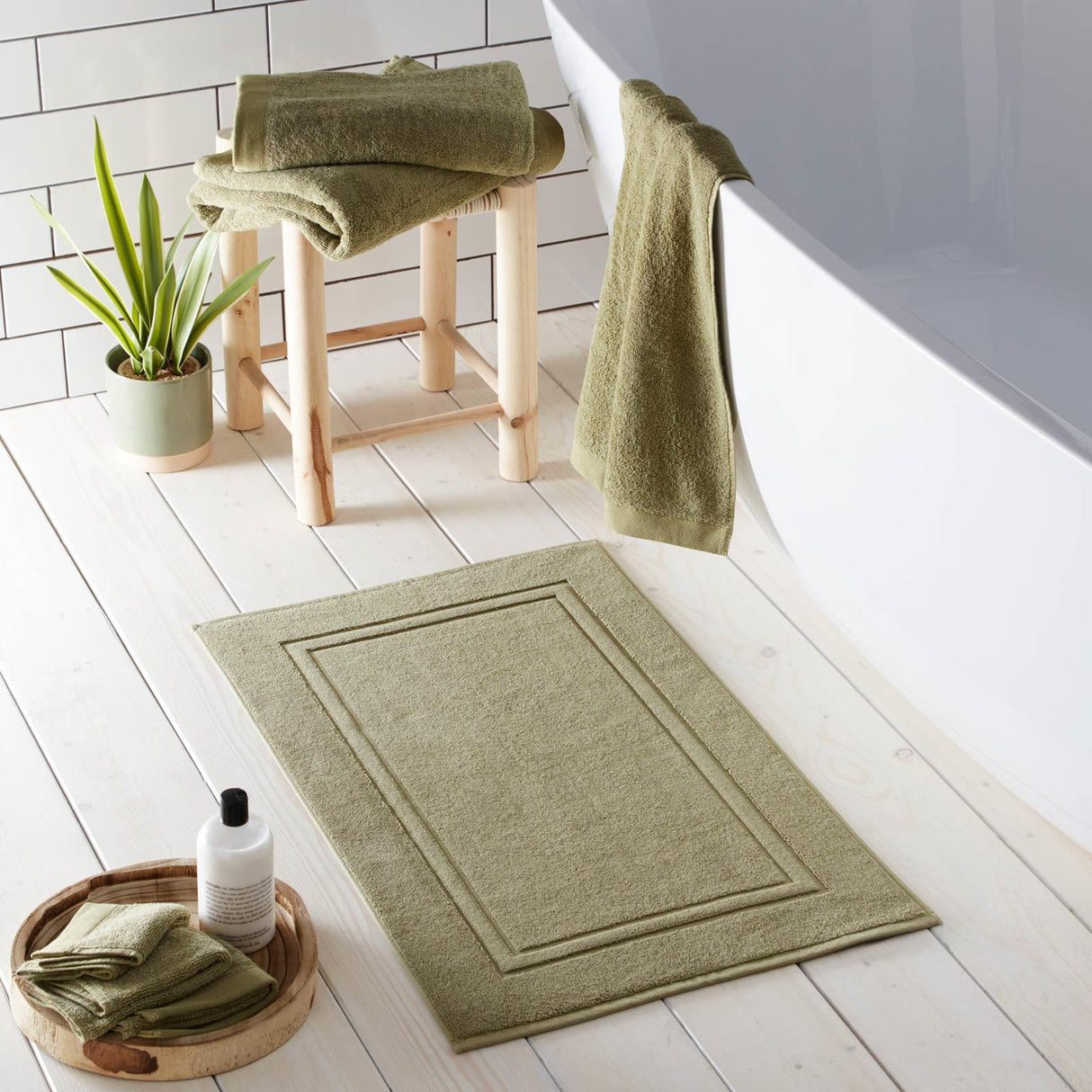 Abode Eco Bath Mat Khaki