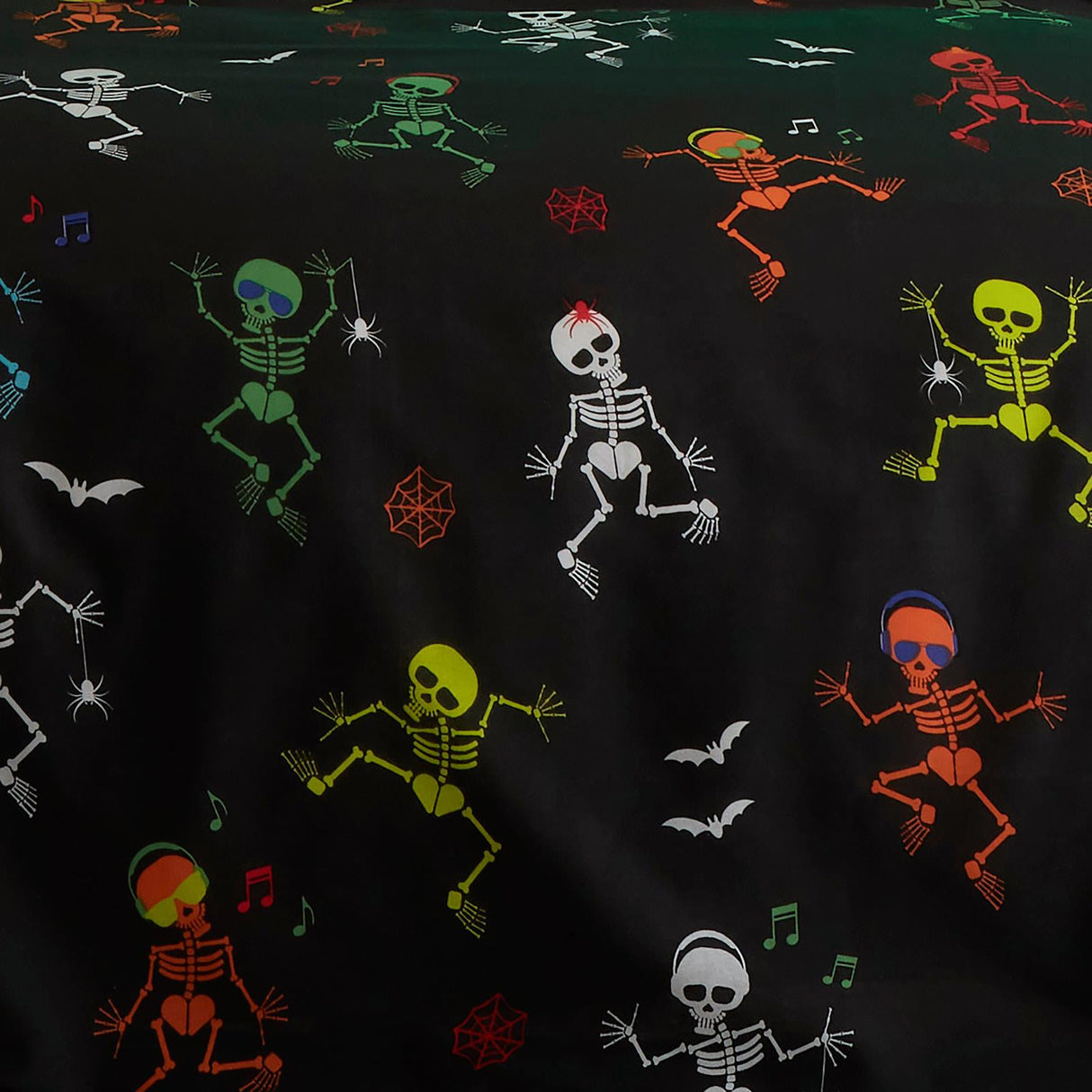 Dancing Skeletons Halloween Duvet Cover Set