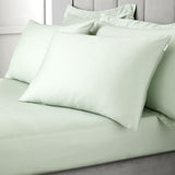 400TC Cotton Sateen Fitted Sheet Green