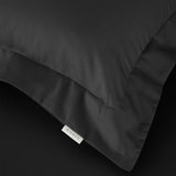 400TC Cotton Sateen Oxford Pillowcases Black