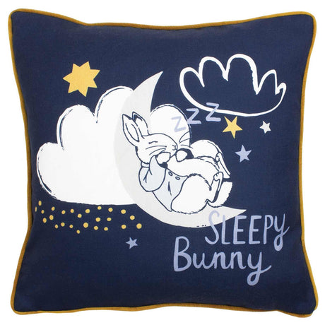 Peter Rabbit™ Sleepy Head Cushion Blue