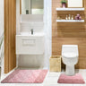 Halo Non-Slip Bath Mat & Pedestal Bathroom Set