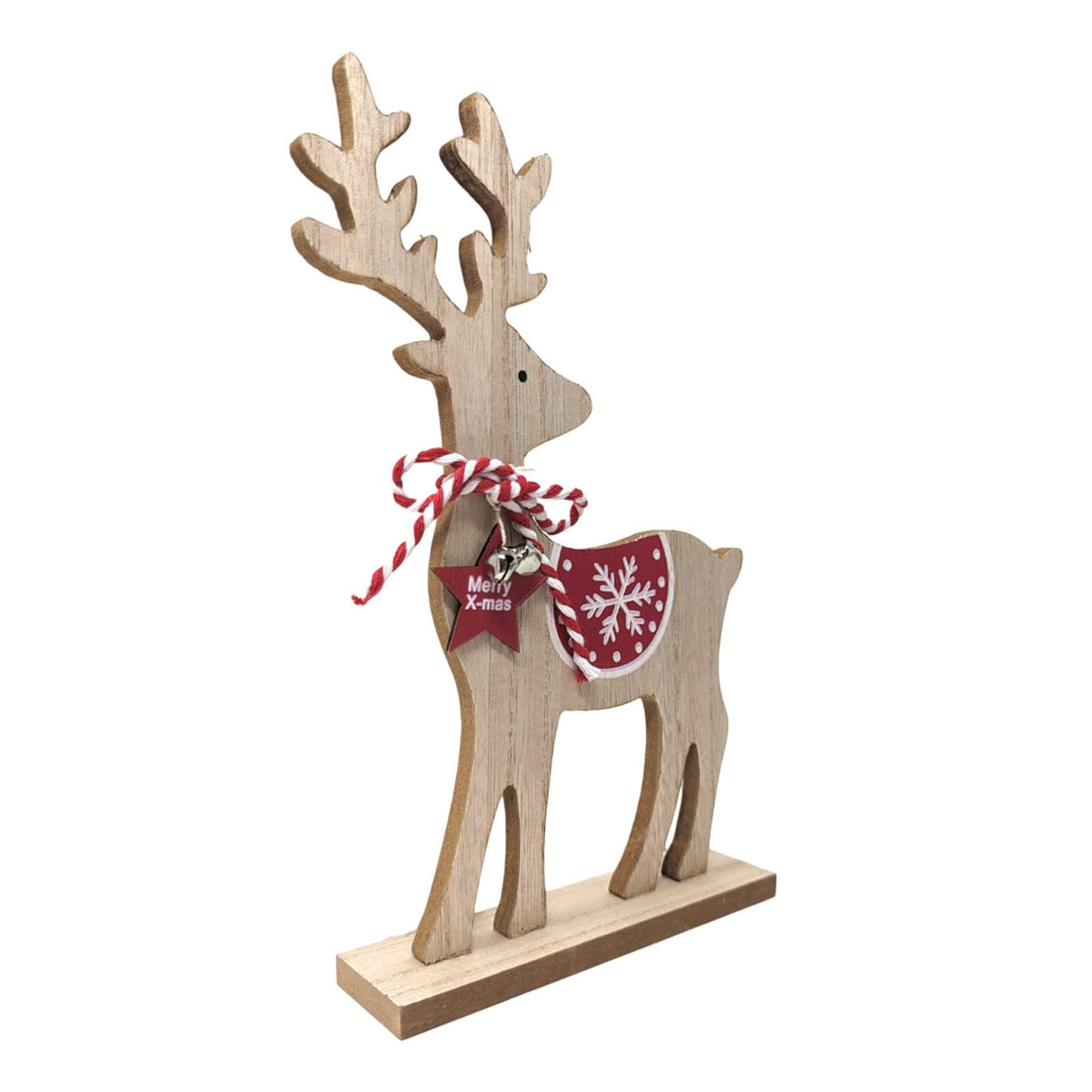 Wooden Xmas Reindeer Decoration