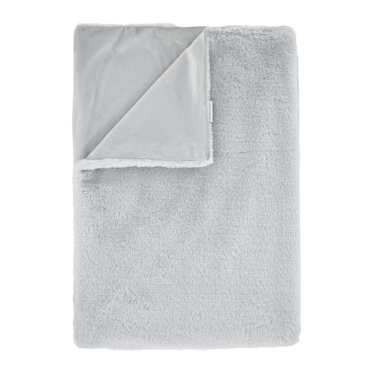 Glamour Fur Throw Silver