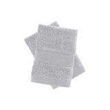 Anti-Bacterial Face Cloth Pair Silver