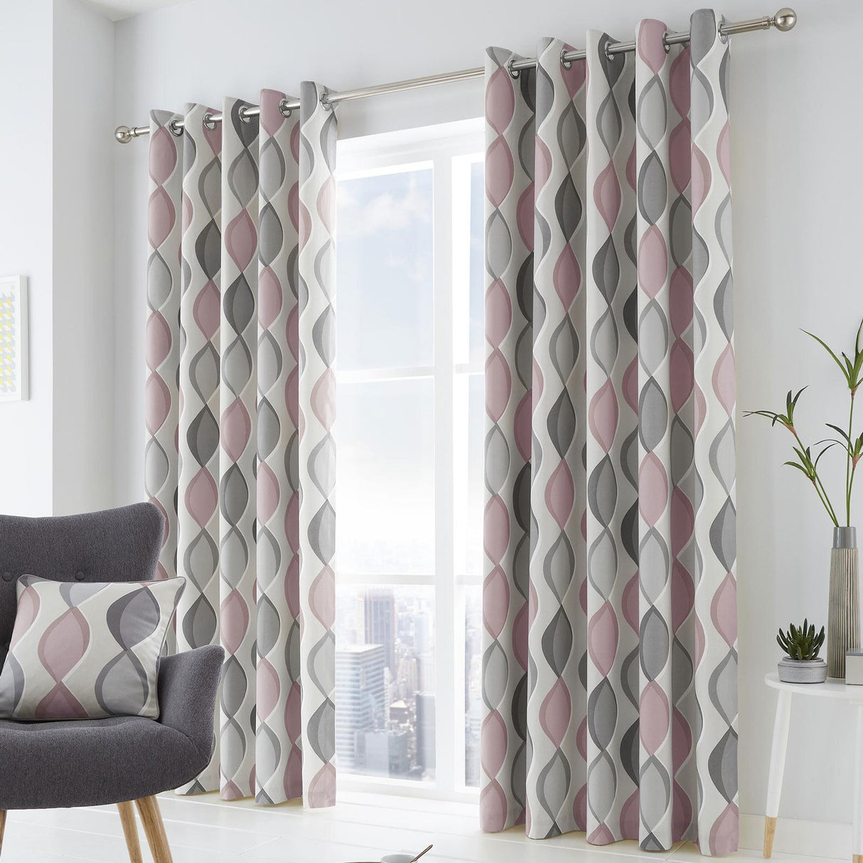 Lennox Cotton Eyelet Curtains