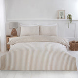 Gingham Check Duvet Cover Set Natural