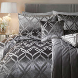 Belfort Velvet Duvet Cover Set Slate