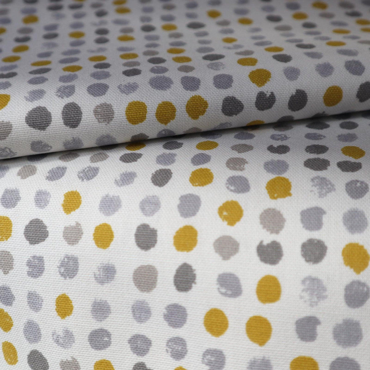 Dot Dot Ochre Made To Measure Curtains