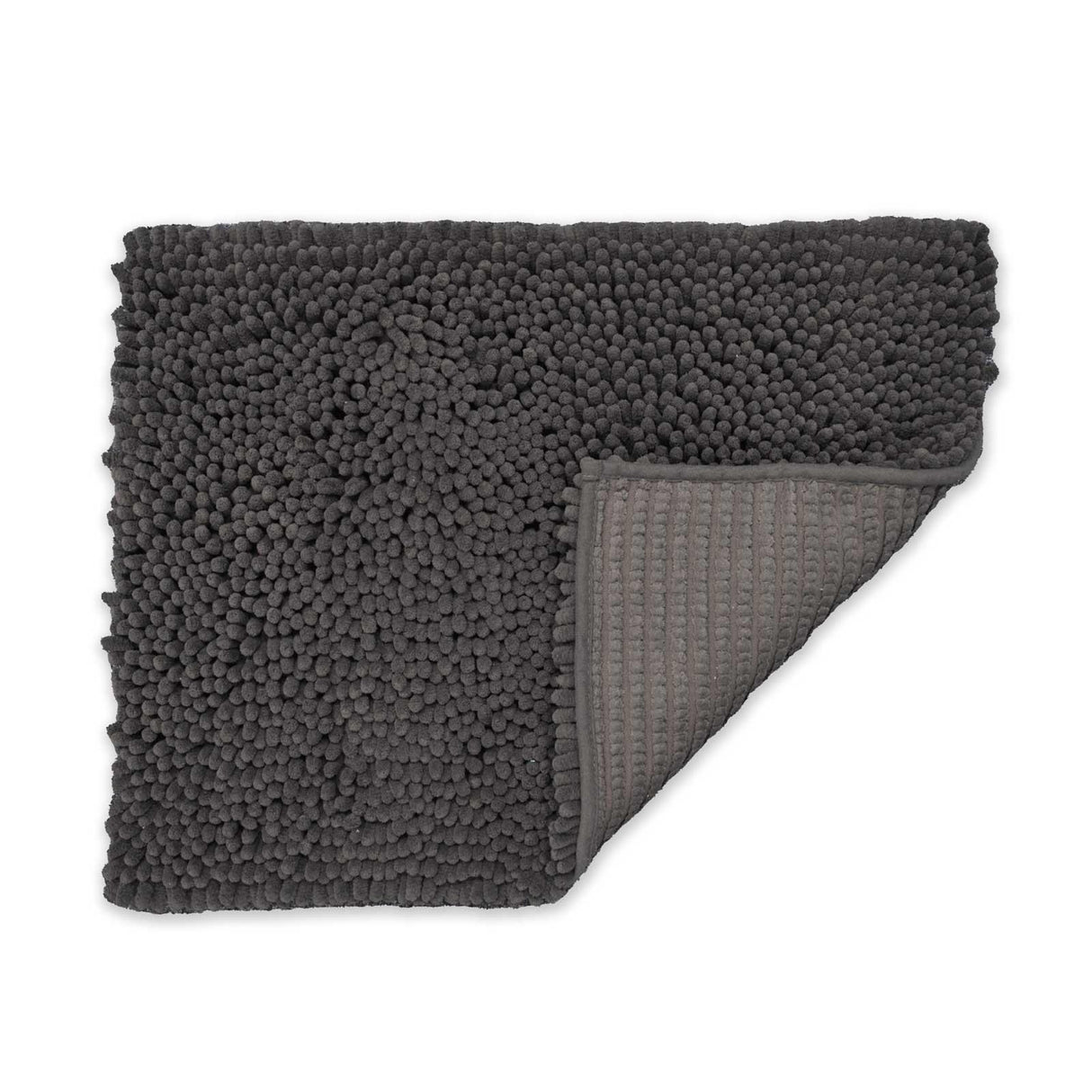 Jumbo Chenille Bobble Bath Mat Charcoal