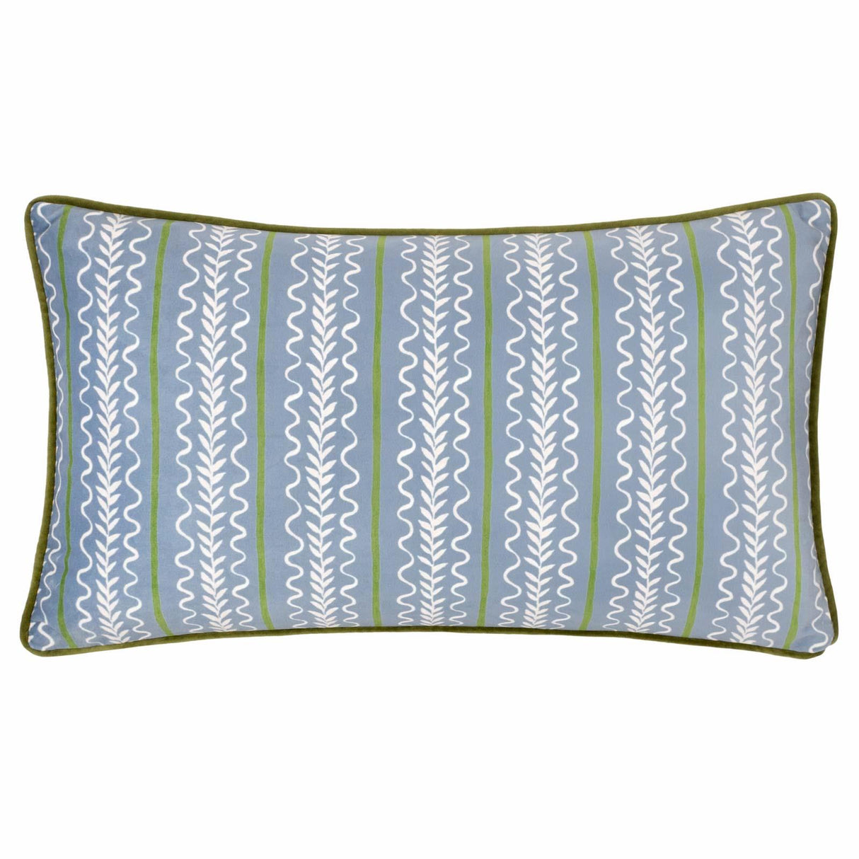 Albera Stripe Piped Velvet Cushion Cover