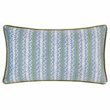 Albera Stripe Piped Velvet Cushion Cover