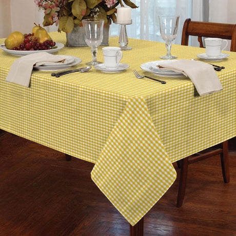 Gingham Check Tablecloths Kitchen Dining Table Covers Rectangle Square Round