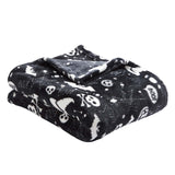 Boo! Fleece Throw Black